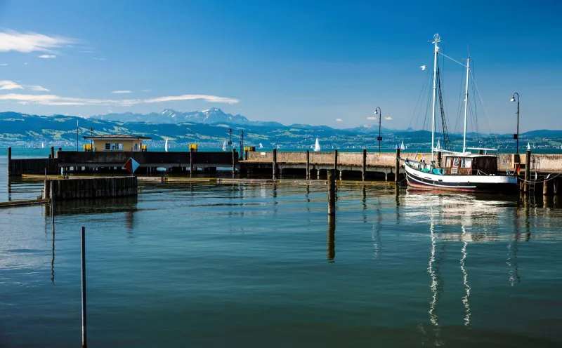 De haven van Langenargen