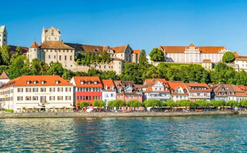 Uitzicht op Meersburg
