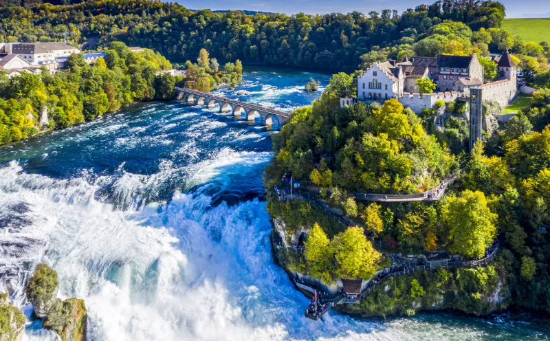 De Rijnwaterval bij Schaffenhausen