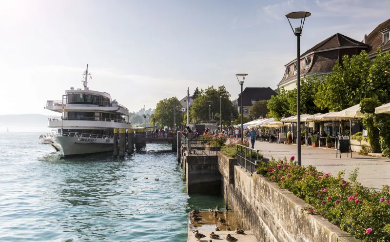 De haven van Überlingen