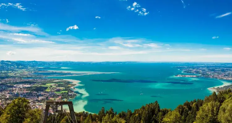 Bodensee-Panorama mit Blick vom Pfänder / Lake constance panorama with view from the Pfänder