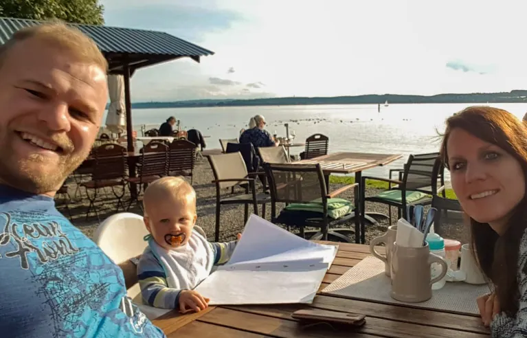 Met het hele gezin aan het Bodenmeer