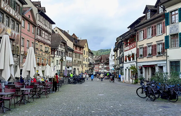 Oude stad van Stein am Rhein