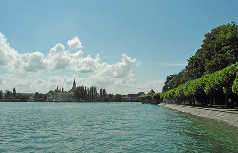 Uitzicht op Konstanz vanaf de Seestraße