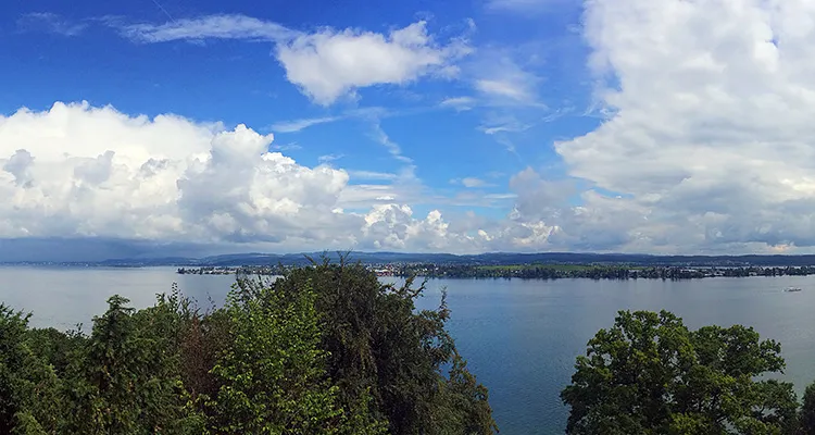 Uitzicht op eiland Reichenau