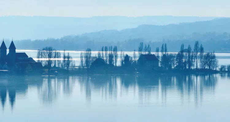 Uitzicht op eiland Reichenau