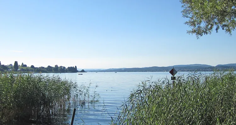 Gnadensee voor het eiland Reichenau