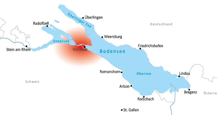 Overnachtingen langs de Bodensee-fietsroute in de Bodensee-regio