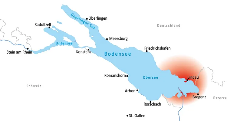 Overnachtingen langs de Bodensee-fietsroute in de regio Lindau